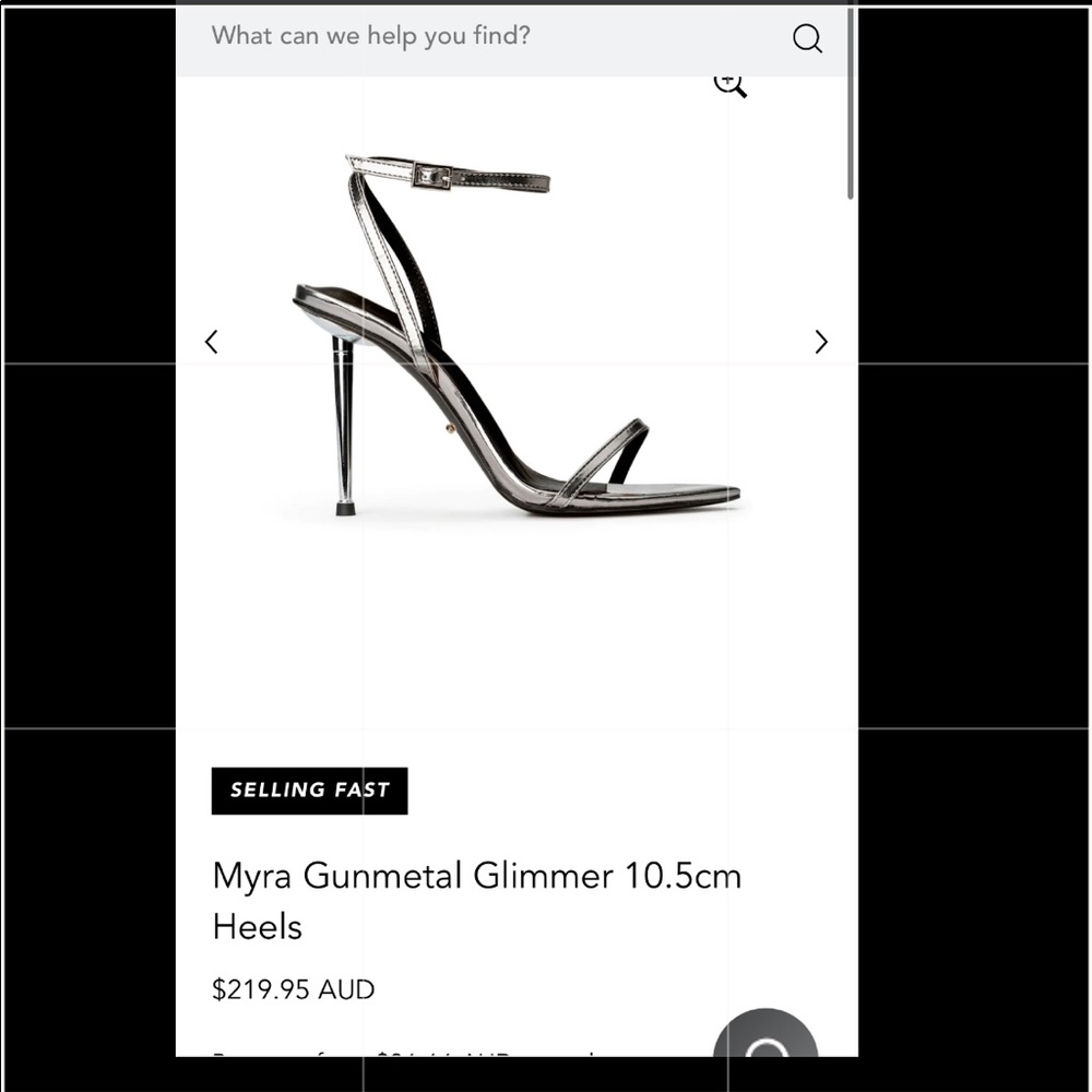 Tony Bianco Metallic Heels.